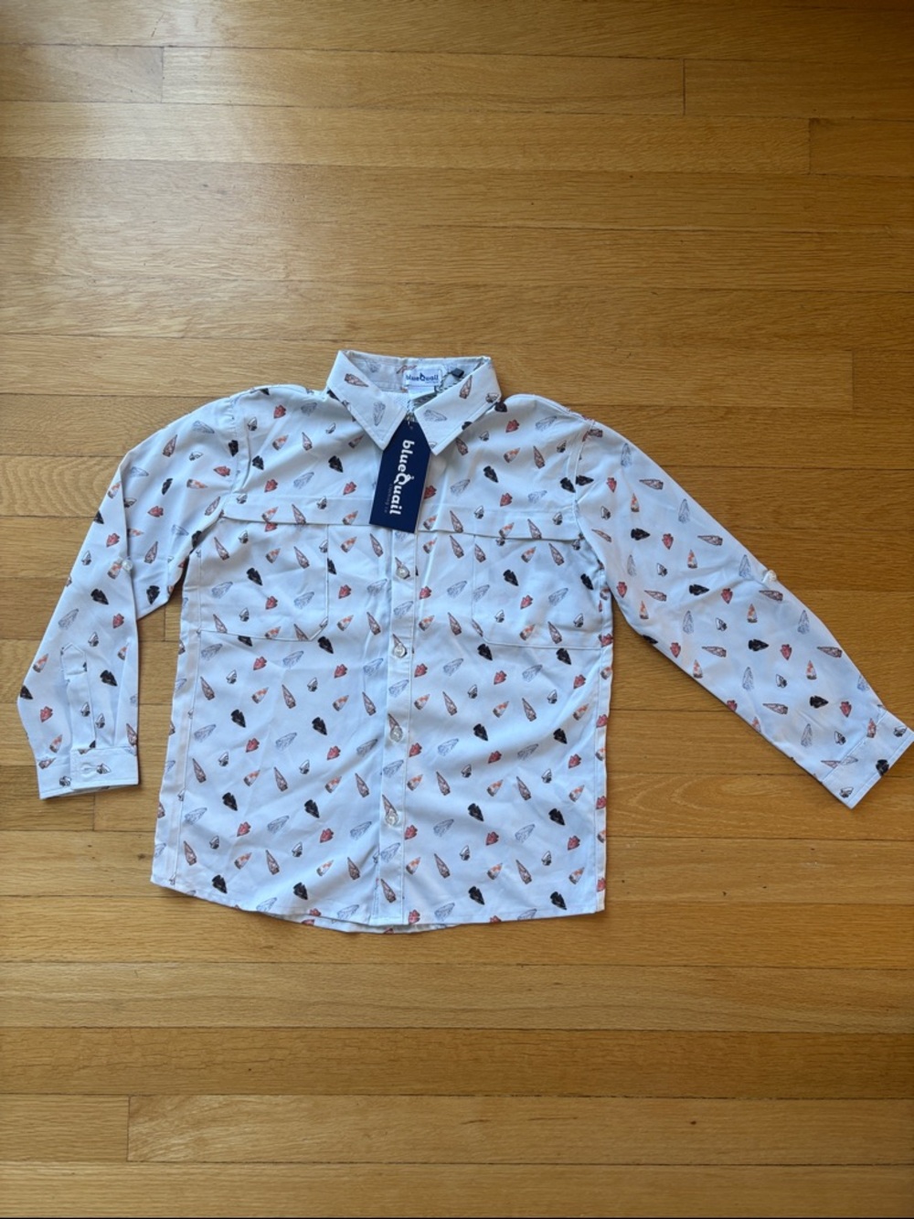 NWT BlueQuail Button-Up Shirt with arrowhead print! Size 6